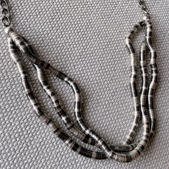 Silver BoHo statement necklace - Picture 1 of 2